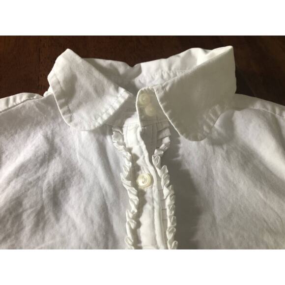 Ralph Lauren White Ruffle Blouse - Picture 5 of 8